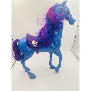 Monster High Headless Headmistress Bloodgood Nightmare Horse ONLY Blue